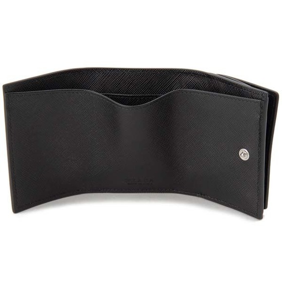 Prada Tri fold Wallet Compact Black - Picture 3 of 5